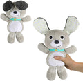Bright Starts Belly Laughs Puppy Plush Toy, Interactive Peek-a-Boo Ears, Melodies and Giggle Sounds