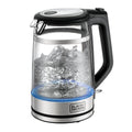 Black&Decker Double Wall Glass Kettle GK220-B5 1.7L 2200W Blue LED