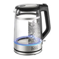 Black&Decker Double Wall Glass Kettle GK220-B5 1.7L 2200W Blue LED