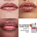 Yves Saint Laurent Loveshine Candy Glaze Lip Gloss Stick, Jelly Texture, Hyaluronic Acid, Nude