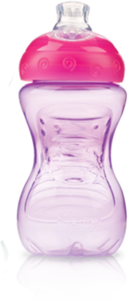 Nuby Super Spout Easy Gripper Cup Soft Silicone Spout 10 oz 300 ml