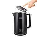 Black & Decker Digital Kettle 1.7L 2200W Touch Controls Black JCD200-B5