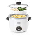 BLACK+DECKER Automatic Rice Cooker, Nonstick Removable Bowl, Keep Warm Function