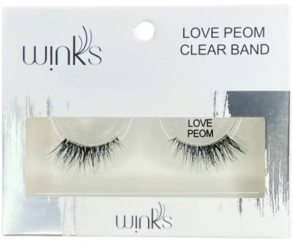 Winks Natural Faux Mink Eyelashes Handcrafted Reusable Love Peom #30