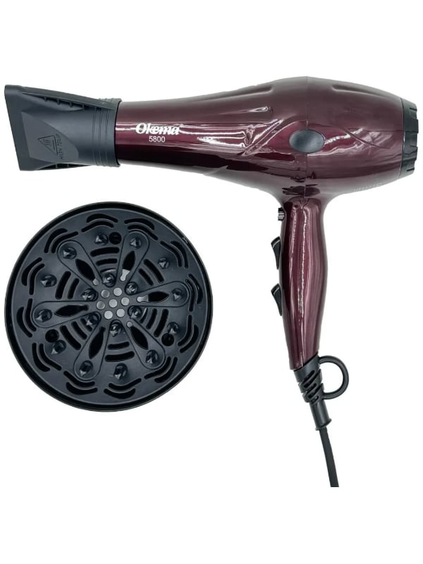Okima Hair Dryer Powerful Motor Lightweight Design
