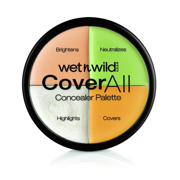 Wet n Wild Cover All Concealer Palette Multicolor Lightweight Blendable Finish
