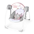 Ingenuity Comfort 2 Go Portable Baby Swing, Unicorn Design, 6 Speeds, 12 Melodies