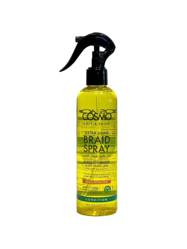 Cosmo Soft & Shine Braid Sheen Spray for Braided Hair, Shine and Hydration, 250 ml