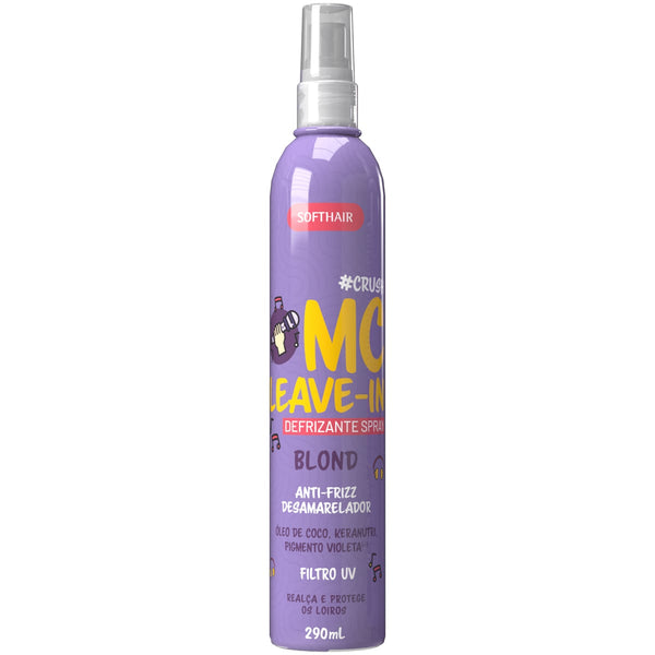 SoftHair Anti-Frizz Leave-In Spray for Blonde Hair, Lightweight Shine Formula, 290 ml