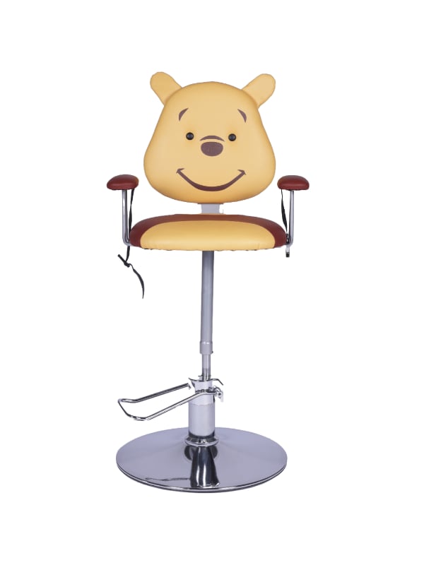 Salon System Kids' Barber Chair Winnie-the-Pooh Height Adjustable with Seat Belt and Footrest
