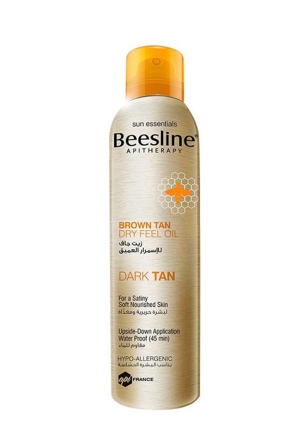 Beesline Brown Tan Dry Feel Oil Aerosol Tanning Oil 150 ml