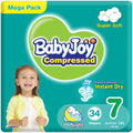 BabyJoy Regular Baby Diapers Size 7, 34 Pieces, Compressed Diamond Pad