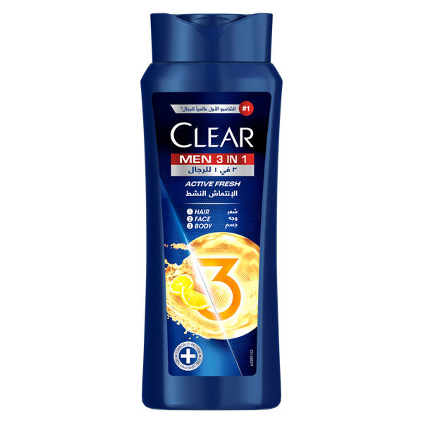 Clear Men 3in1 Shampoo Active Fresh Citrus Fragrance 600ml