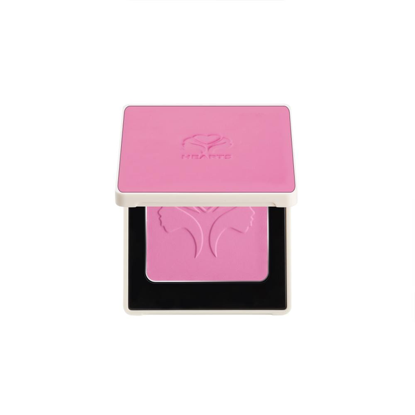 Hearts Blush Powder Lightweight Natural Finish Light Pink 002