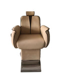 System Salon BX13 Hair Cutting and Makeup Chair Hydraulic Beige and Brown