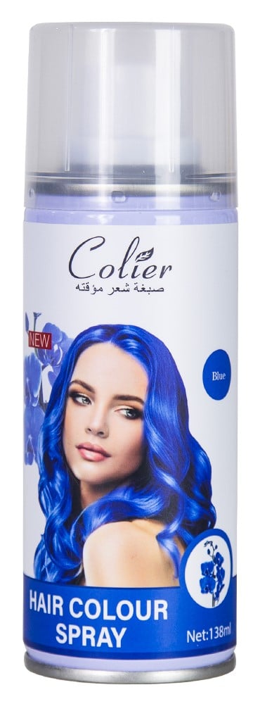 Colier Hair Colour Spray Temporary Blue Color Lightweight Formula