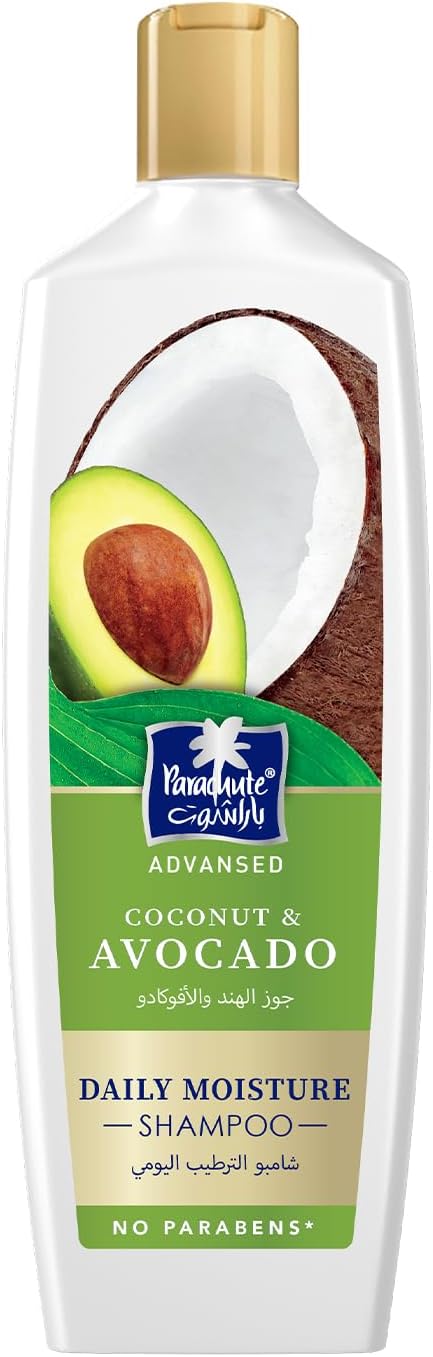 Parachute Advansed Coconut & Avocado Moisture Shampoo Liquid Deep Moisturizing 340 ml