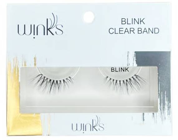 Winks Natural Faux Mink Eyelashes #27 Blink, Lightweight Reusable