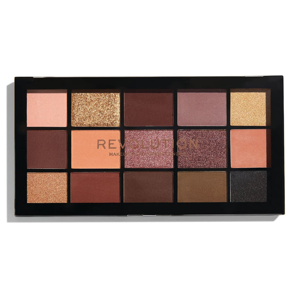 Makeup Revolution Reloaded Velvet Rose Eyeshadow Palette Matte & Shimmer 15 Shades