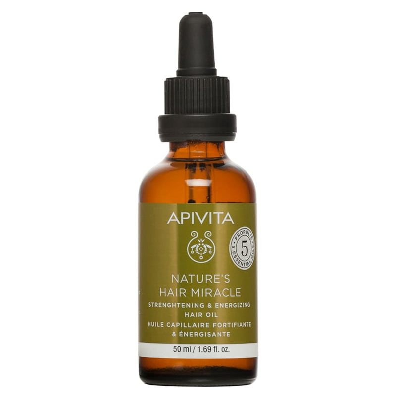 APIVITA Nature's Hair Miracle Oil Nourishing Hair Oil Propolis Essential Oils 50ml