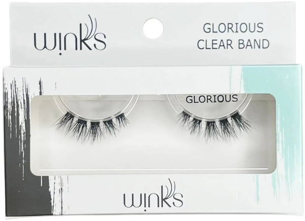 Winks Natural Eyelashes #35 Glorious Faux Mink Reusable Lightweight Lashes