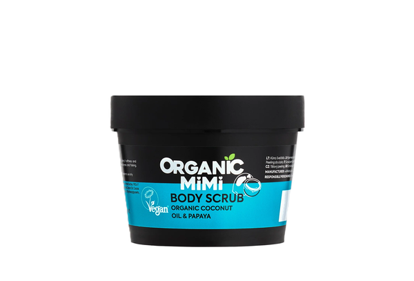 Organic Mimi Body Scrub Coconut Oil and Papaya