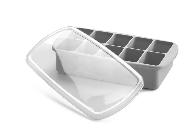 Melii Silicone Baby Food Freezer Tray Food-Grade Silicone Grey 2 Oz