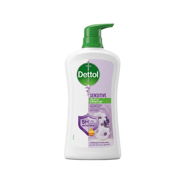 Dettol Sensitive Body Wash Lavender & White Musk Pump Bottle 700ml