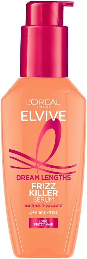 L'Oreal Paris Elvive Dream Long Straight Frizz Killer Serum Lightweight Keratin Cocoa Butter 100 ml