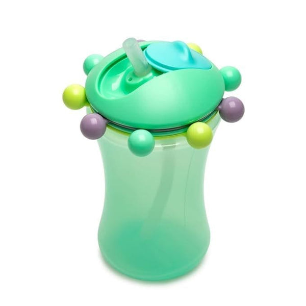 Melii Abacus Sippy Cup Mint Spill-Resistant Toddler Cup with Removable Beads 340 ml