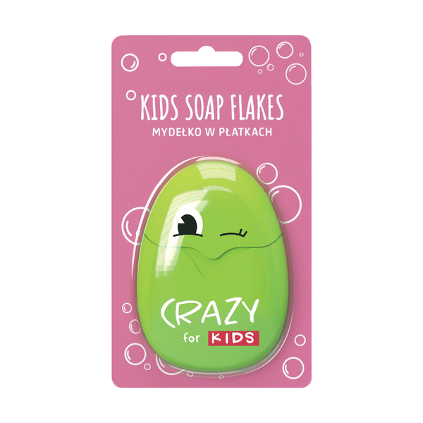 Hiskin Kids Soap Flakes Single-Use Soap Sheets, Mild Cleansing Formula, 50 Sheets