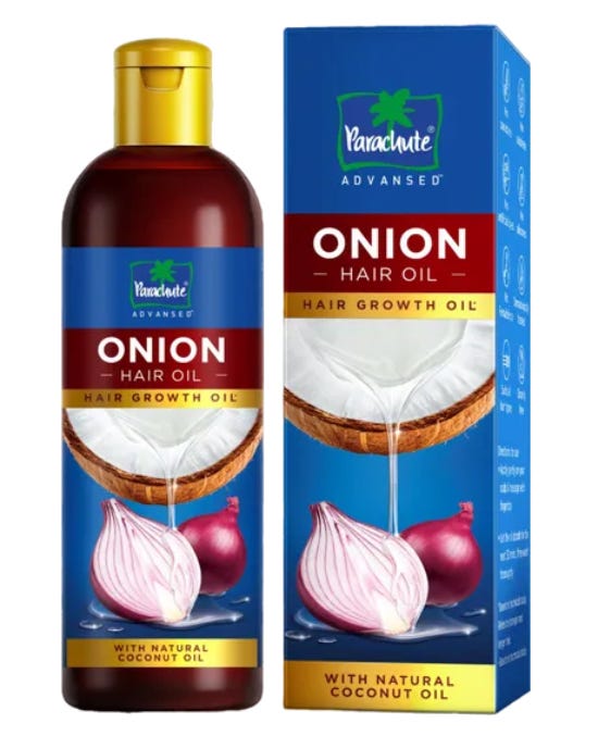 Parachute Advansed Onion Coconut Hair Oil Liquid Formula 300 ml