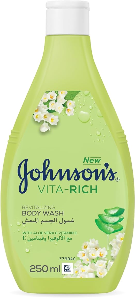 Johnson's Vita-Rich Revitalizing Body Wash Liquid Aloe Vera Vitamin E 250 ml