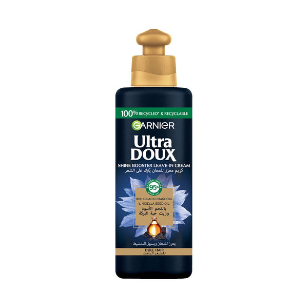 Ultra Doux Charcoal & Nigella Seed Oil Leave-In Cream, Silicone-Free, 200 ml