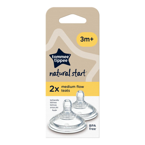 Tommee Tippee Natural Start Medium Flow Baby Bottle Teats