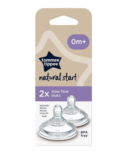 Tommee Tippee Natural Start Slow Flow Teats for Newborns