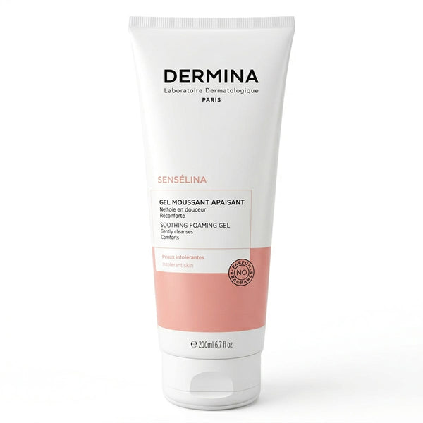 Dermina Senselina Cleansing Gel Gentle Facial Wash for Sensitive Skin 200 ml