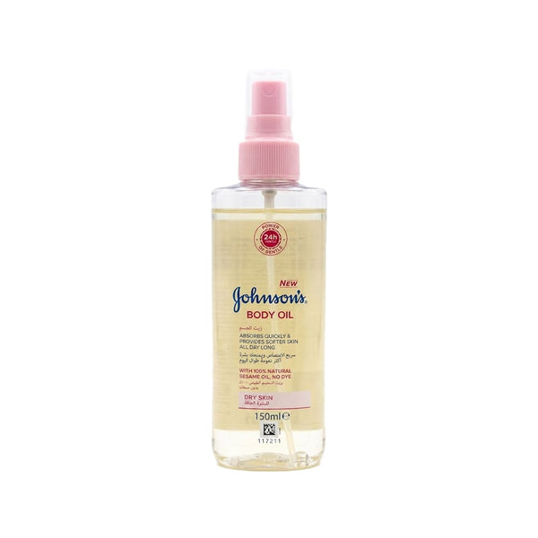 Johnson's Body Oil Spray Lightweight Moisturizing Formula 150ml