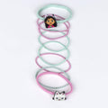 Disney Gabby's Dollhouse Hair Scrunchies Soft Stretchy Blue & Pink 8 Pieces