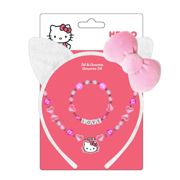 Disney Hello Kitty Heart Bracelet and Headband Set for Kids
