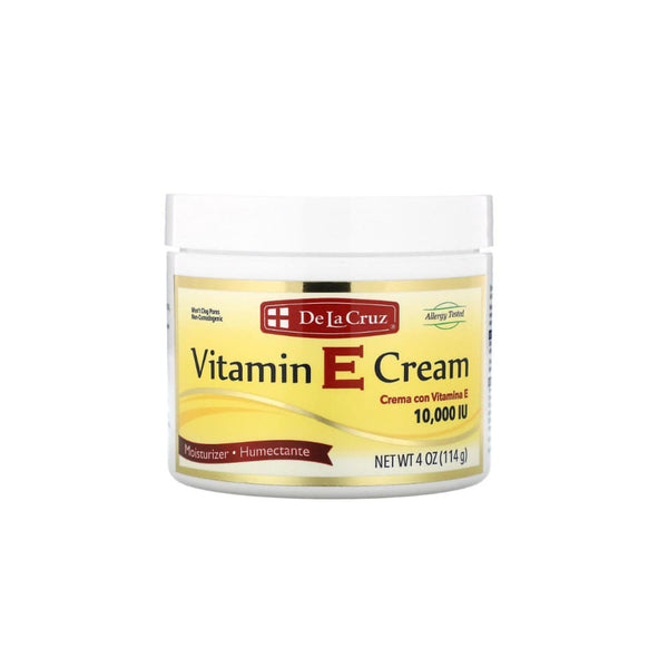 De La Cruz Vitamin E Cream Antioxidant Moisturizer for Skin, 114 g