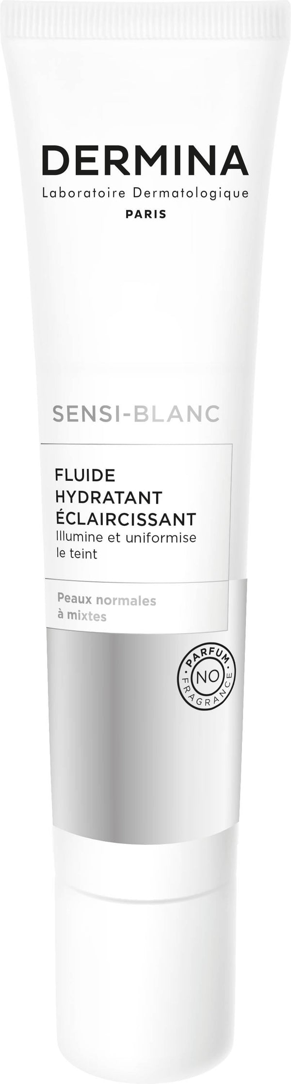 Dermina Sensi-Blanc Brightening Moisturizing Fluid, Vitamin C and Licorice, 40 ml