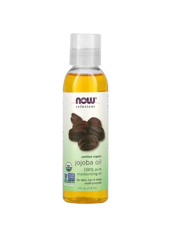 NOW Organics Pure Jojoba Oil Organic Moisturizing Oil for Skin and Hair 118 ml