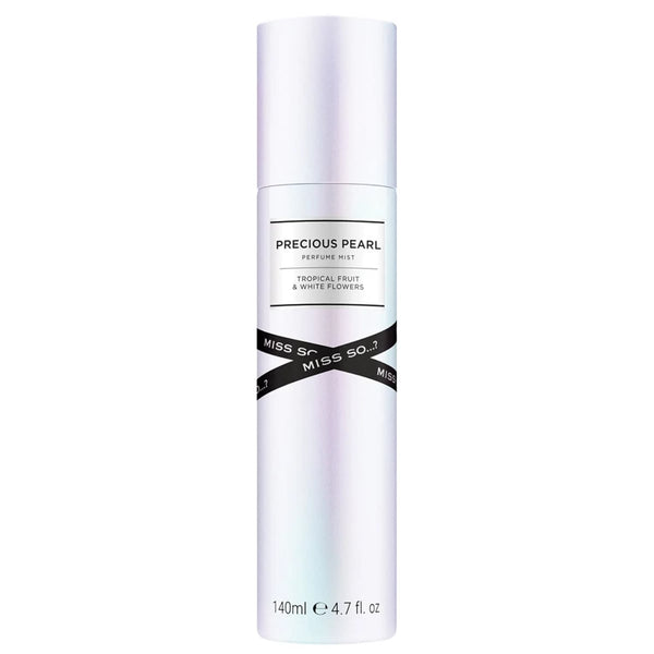 MISS SO Miss So Precious Pearl Perfume Mist Body Spray, Tropical Fruit and White Flower, 140 ml