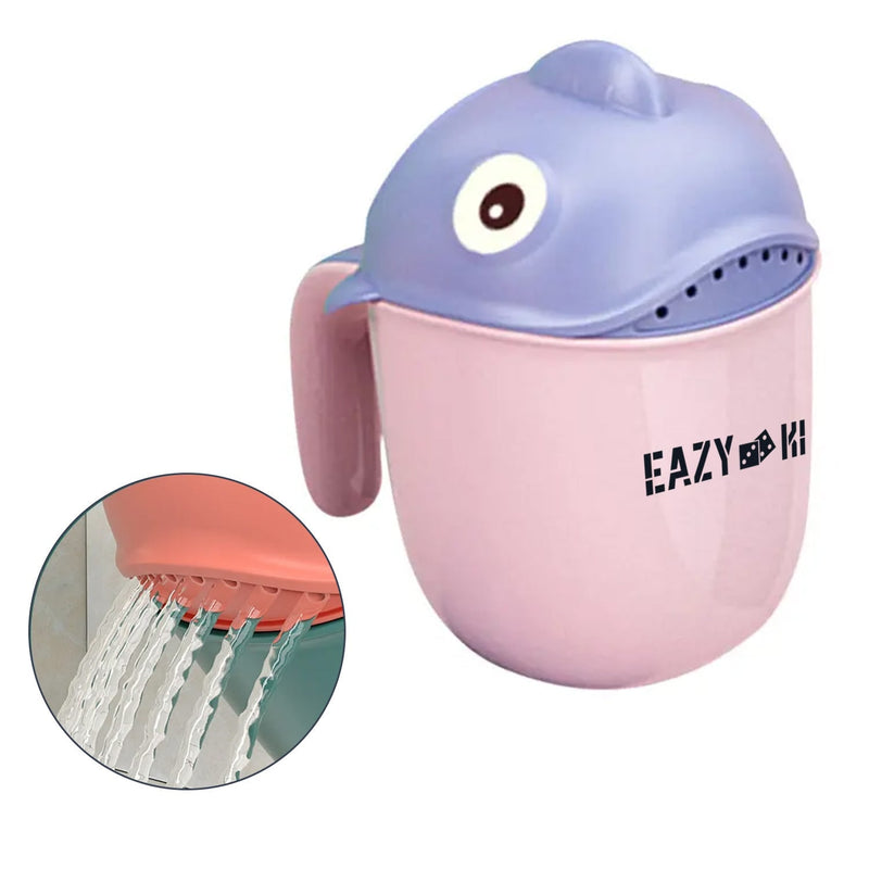 Eazy Kids Baby Head Shampoo Rinse Mug Clown Fish Design Pink 500ml