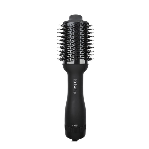 La Belle Mini Hair Dryer and Styler Brush Multiple Heat Settings Black LB011