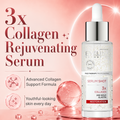 Eveline Serum Shot 3x Collagen Liquid Facial Serum with 24K Gold and Elastin 30ml