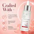 Eveline Serum Shot 3x Collagen Liquid Facial Serum with 24K Gold and Elastin 30ml