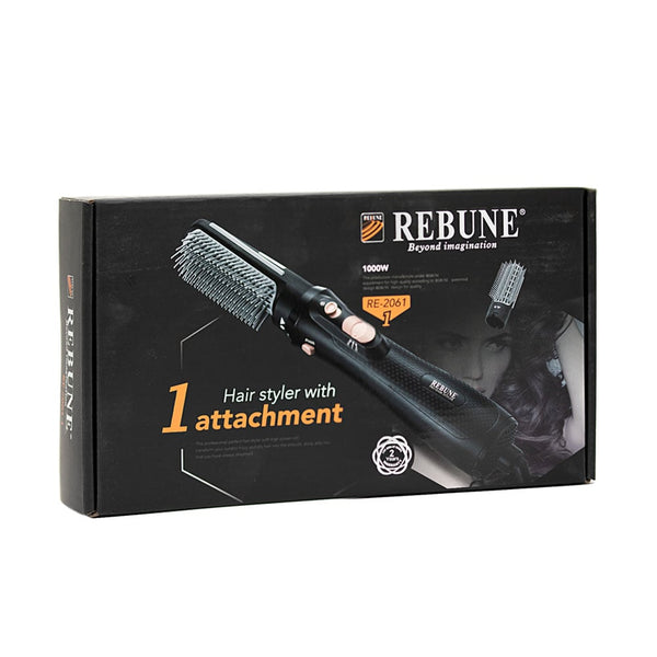 Rebune Professional Hair Styler RE-2061-1, 1000W, 1 Attachment, 220-240V