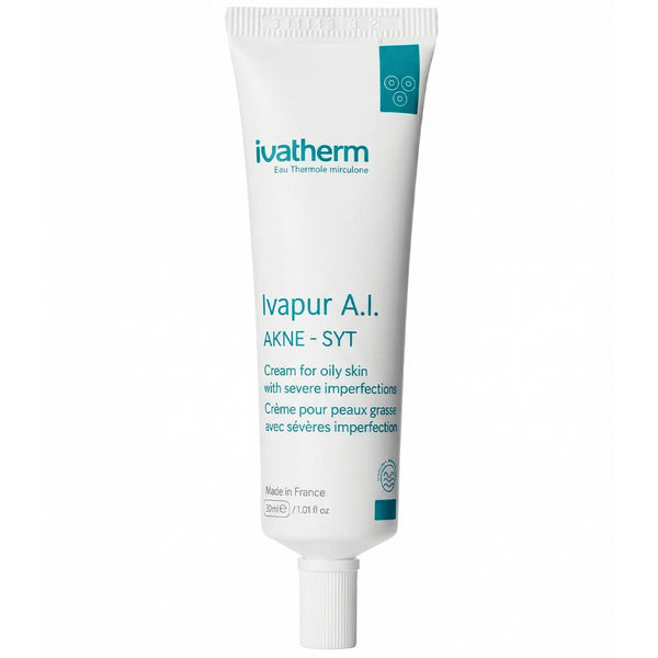 Ivatherm Ivapur A.I. Cream with Bakuchiol, Salicylic & Glycolic Acids, 30 ml